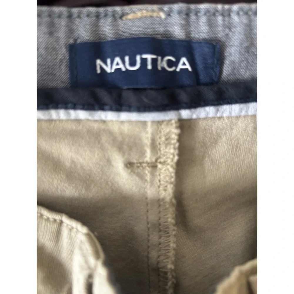 Nautica‎ Men's Chino Pants 34x31 Classic Fit Khaki Cotton Preppy Office